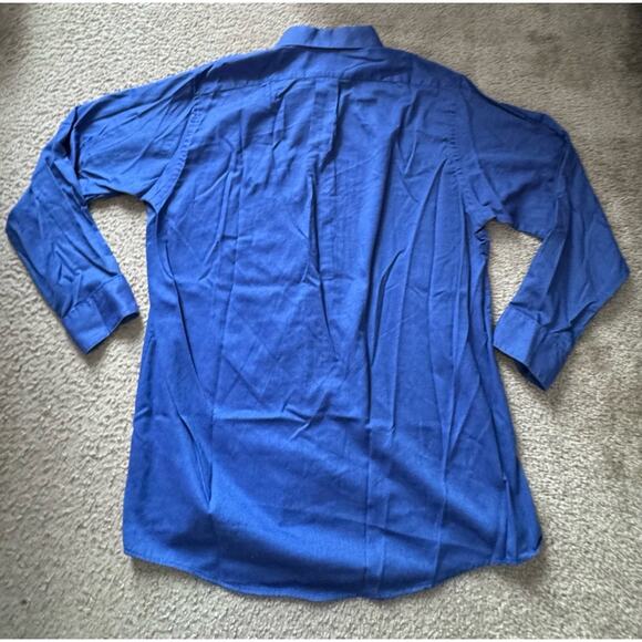 Van Heusen Men’s XL Blue Casual Dress Shirt Button Front - Picture 2 of 8